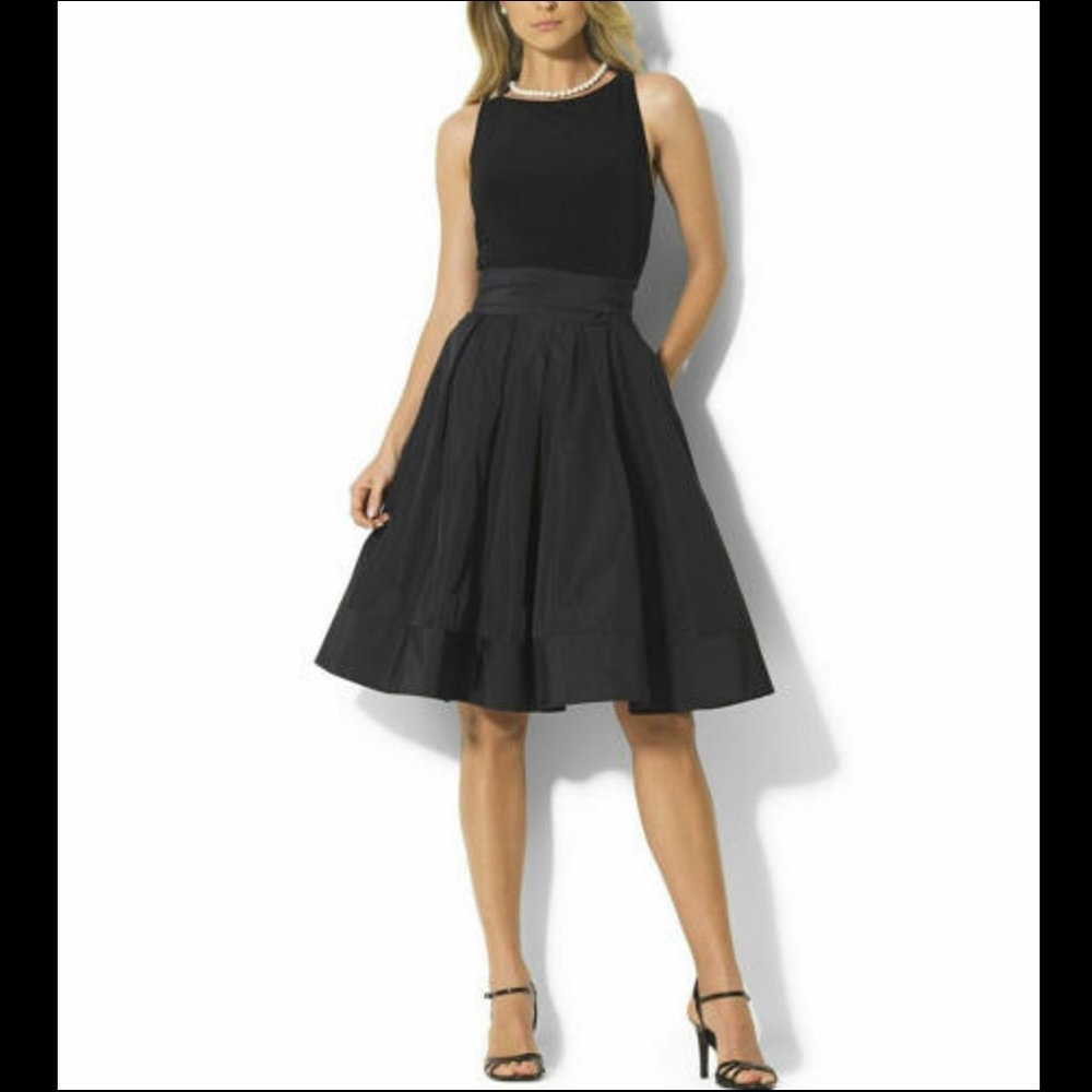 RLR A-Line Wrap Cocktail Dress
